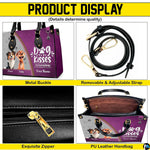 Spacious interior view of tote handbag showing lining and inner compartments