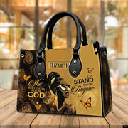 PREAUREUM "{split_values}" Personalized {collection_title} Leather Handbag