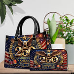PREAUREUM "{split_values}" Personalized {collection_title} Leather Handbag