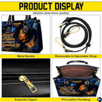 Personalized African American Leather Bag, African Purse, Gifts for Black Girl Women, Black History Handbags