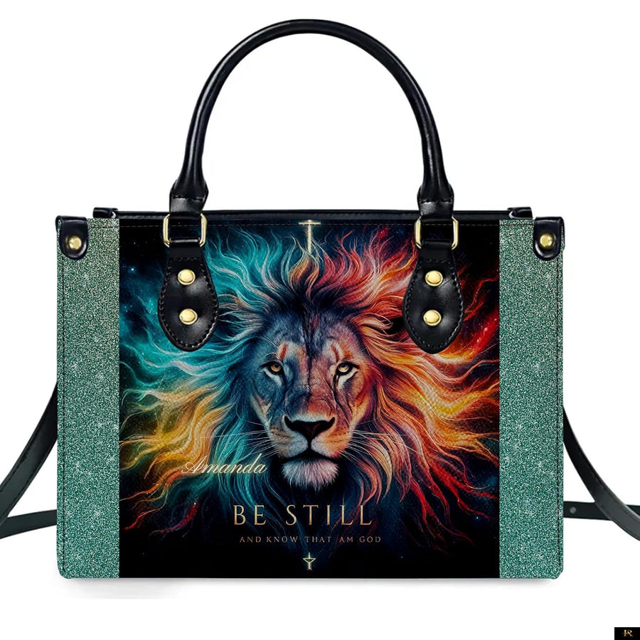 PREAUREUM "{split_values}" Personalized {collection_title} Leather Handbag