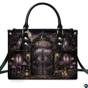 Structured proportional scaling chart outlining silhouettes for the gothic gate art accessory.