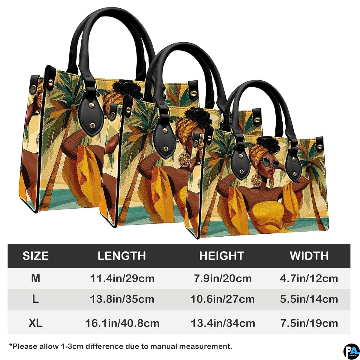 Proportional graphic showcase displaying the yellow resort art piece in three dimensional scales.
