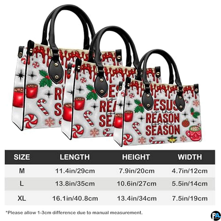 Personalized Jesus Is The Reason Handbag, Removable Strap
