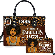 Personalized Black Women Leather Bag, Custom Name African Purses and Handbags Gifts for Mom Birthday Christmas Mothers Day