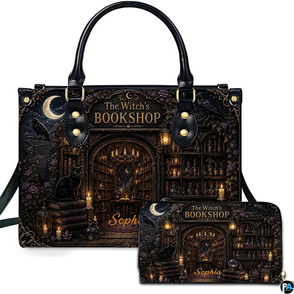 Bookstore Leather Bag, Book Purse for Book Lovers, Shoulder Bag