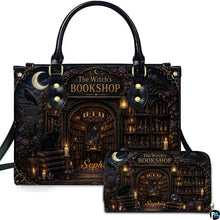 Bookstore Leather Bag, Book Purse for Book Lovers, Shoulder Bag