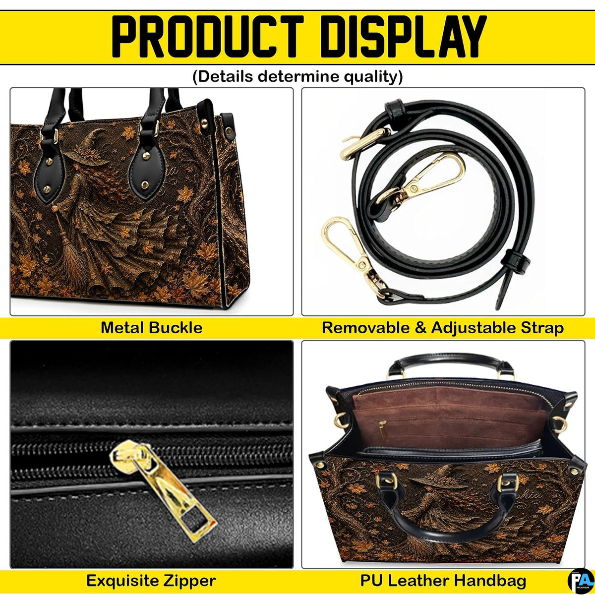 Detailed multi-panel overview illustrating interior layout and exterior decorative accents.