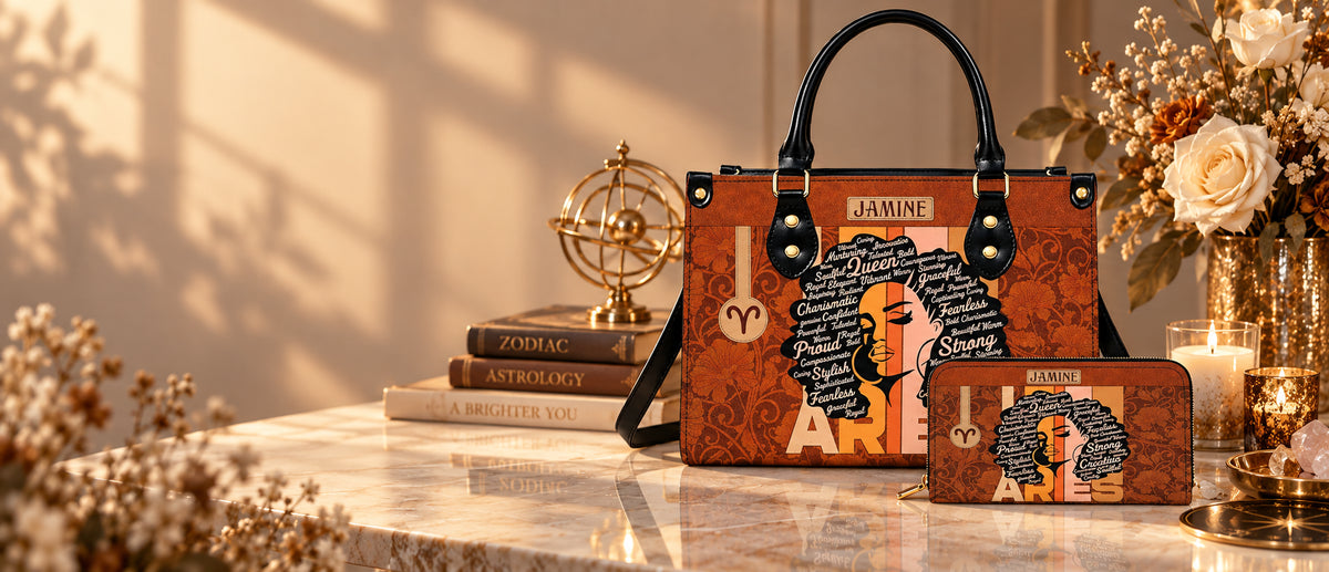 Zodiac Signs Leather Handbags