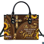 Personalized Christian Leather Handbag, Jesus Christian Tote Bag, Bible Purse, Religious Bags Gift for Mom, Women