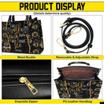 PREAUREUM "{split_values}" Personalized {collection_title} Leather Handbag