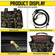 PREAUREUM "{split_values}" Personalized {collection_title} Leather Handbag