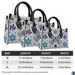 Interior compartment view of butterfly handbag showing inner lining and organization.