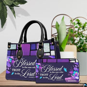 Personalized Christian Leather Handbag, Jesus Christian Tote Bag, Bible Purse, Religious Bags Gift for Mom, Women