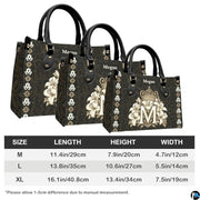 Custom Catholic Virgin Mary Leather Bag, Personalized Name Handbags and Purses for Christian Women Religious Bag Gifts