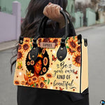 Personalized African American Leather Bag, African Purse, Gifts for Black Girl Women, Black History Handbags