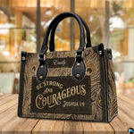 Personalized Christian Leather Handbag – Custom Purse Faith Gift for Mom, Grandma, Women Birthday or Christmas