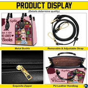 Sizing guide comparing Medium, Large, and Extra Large dimensions for the handbag.