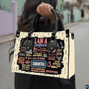 Personalized Book Lover Leather Bag, Just A Girl Who Loves Book Handbag With Name, Books Purse, Gifts For Readers, Writer
