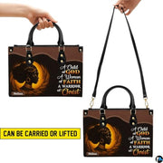 Personalized Leather Handbag for Black Women, Custom African Purse Bag Set, Birthday Meaningful Gifts for Mom, Friend