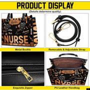 PREAUREUM "{split_values}" Personalized {collection_title} Leather Handbag