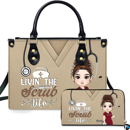 Nurse practitioner gifts presentation displaying chibi nurse graphic alongside matching accessory artwork.