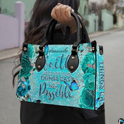 Personalized Flower Floral and Inspirational Handbag - Design 01