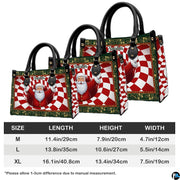 Measurement diagram illustrating three size proportions alongside corresponding bag mockups.