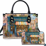 Whimsical Storybook Storefront Handbag and Wallet Set