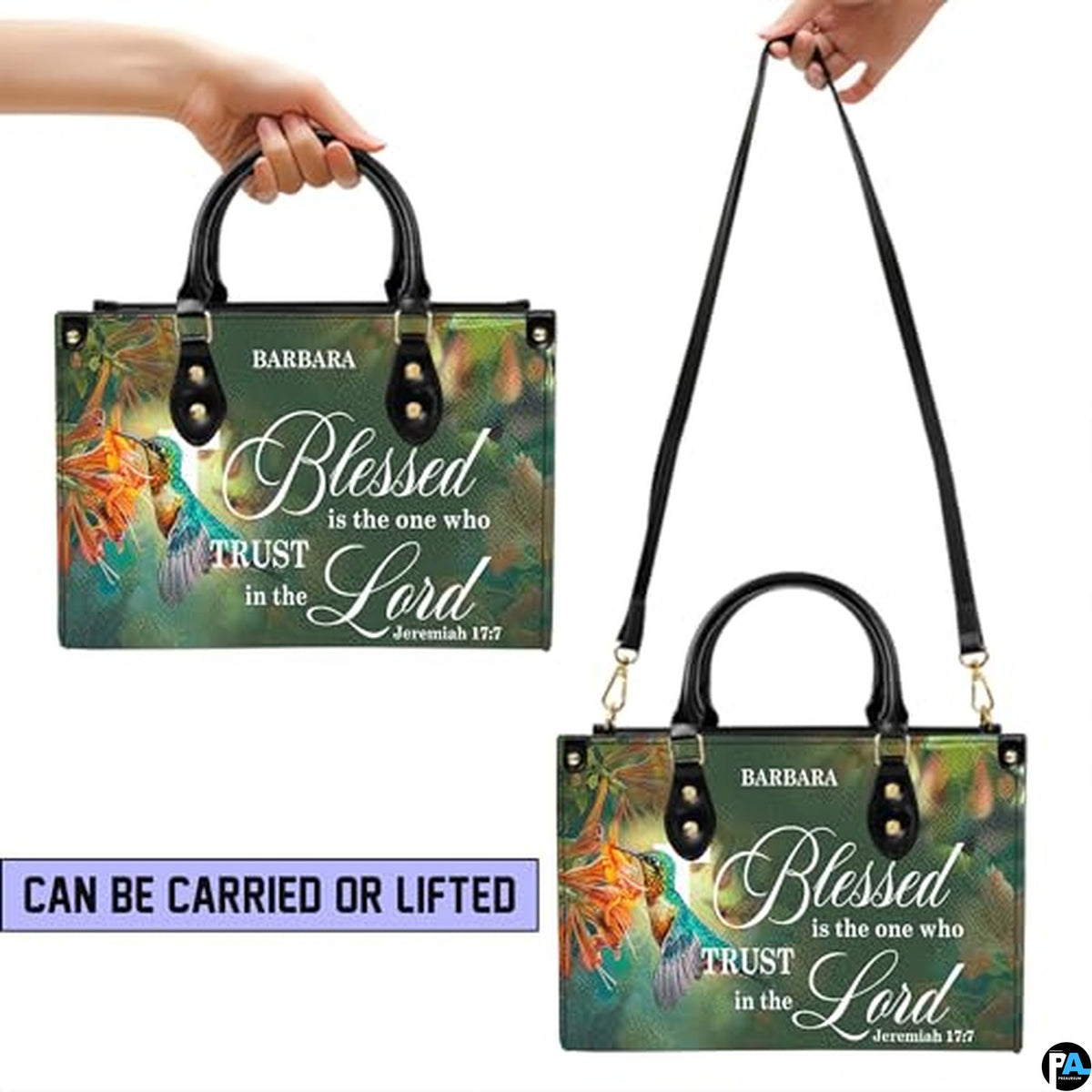 Personalized Flower religious;nature Handbag