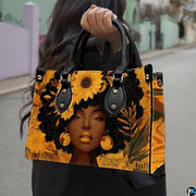 Personalized Black Women Leather Bag, Custom Name African Purses and Handbags Gifts for Mom Birthday Christmas Mothers Day