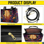 Custom Catholic Virgin Mary Leather Bag, Personalized Name Handbags and Purses for Christian Women Religious Bag Gifts