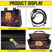 Custom Catholic Virgin Mary Leather Bag, Personalized Name Handbags and Purses for Christian Women Religious Bag Gifts