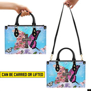 PREAUREUM "{split_values}" Personalized {collection_title} Leather Handbag