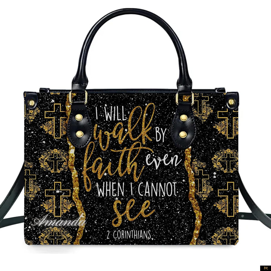 PREAUREUM "{split_values}" Personalized {collection_title} Leather Handbag