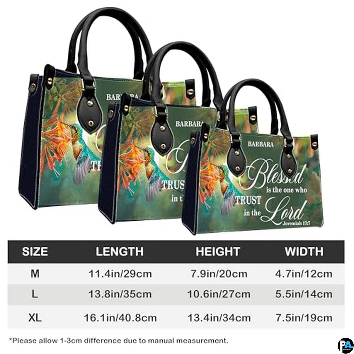 Personalized Flower religious;nature Handbag