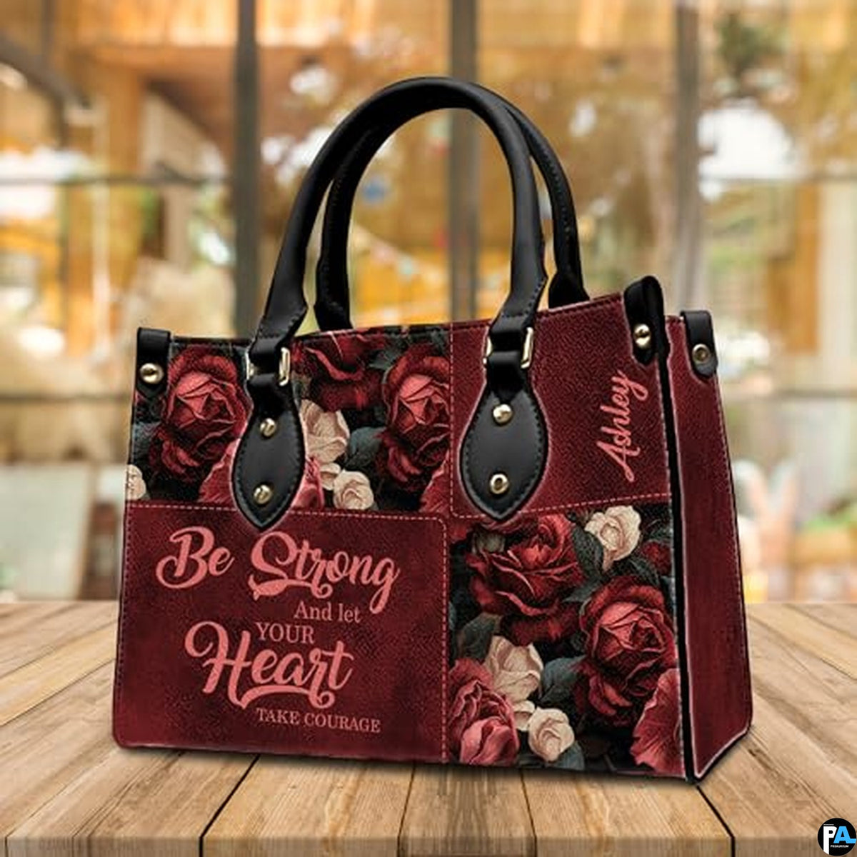 Personalized Christian Leather Handbag, Jesus Christian Tote Bag, Bible Purse, Religious Bags Gift for Mom, Women