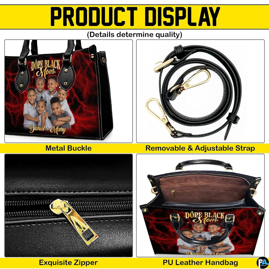Matching zip wallet featuring the coordinated portrait and red electric plasma graphic.