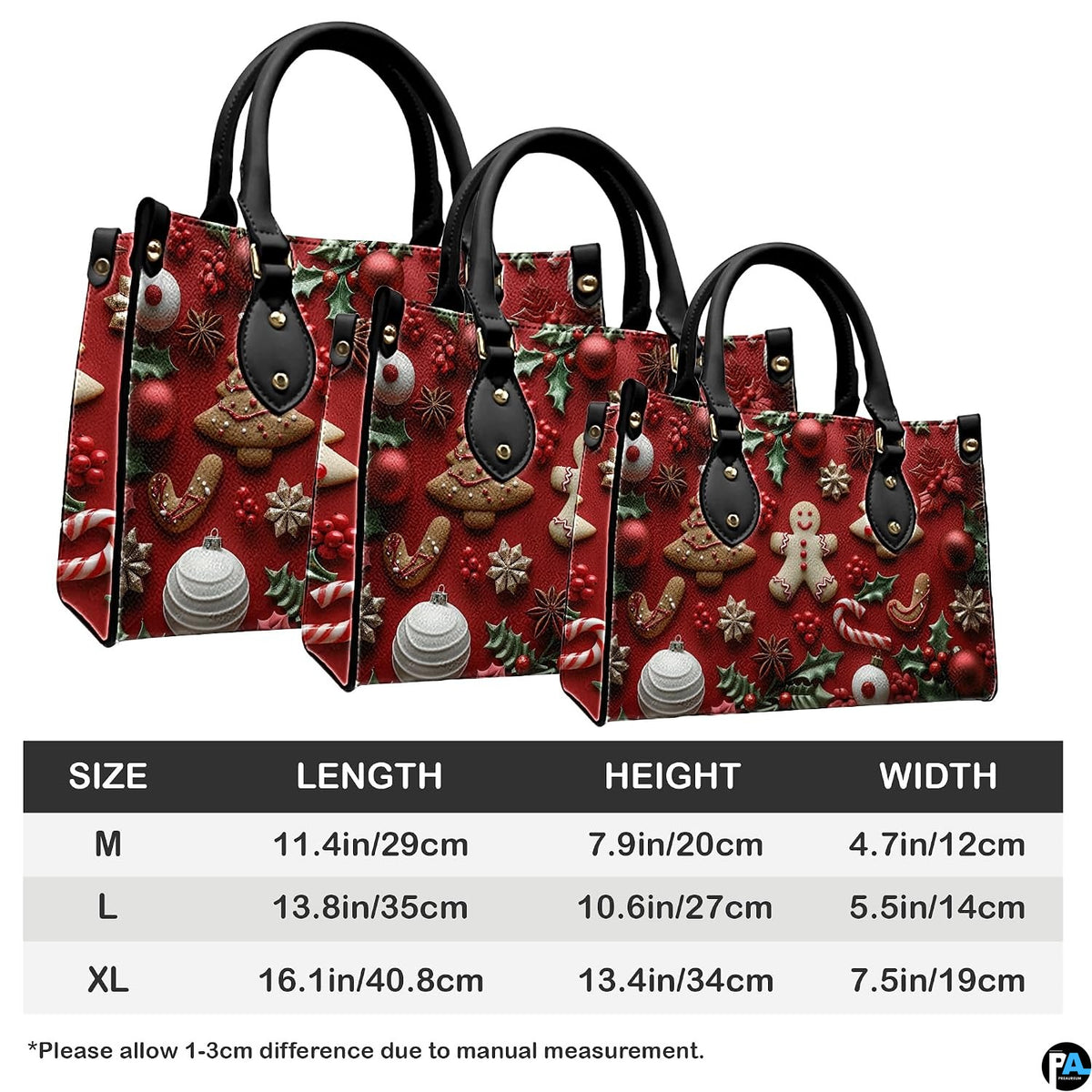 Open handbag interior display showing roomy main storage compartment.