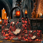 Personalized Witch Leather Bags, Halloween Purses For Women, Witch Art Bag, Spooky Halloween Purses, Holiday Gifts