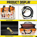 PREAUREUM "{split_values}" Personalized {collection_title} Leather Handbag