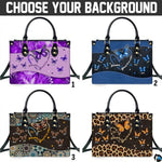 Mothers Day Gift Leather Bag- Personalized Grandmas Purse With Grandkids Names, Grandma Handbag Birthday Gifts For Mom Women