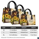Three sizing variations of floral print piece alongside dimensional measurement diagram.