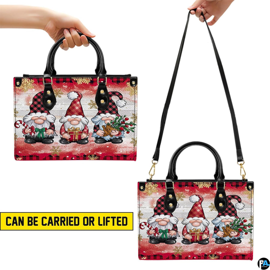 Visual presentation of dual carrying methods illustrating top-handle and shoulder carrying styles.