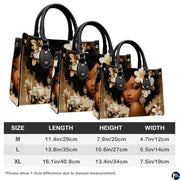 Personalized Black Women Leather Bag, Custom Name African Purses and Handbags Gifts for Mom Birthday Christmas Mothers Day
