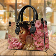 Perspective display of golden glow afro art accessory positioned on tabletop before daylight windows.