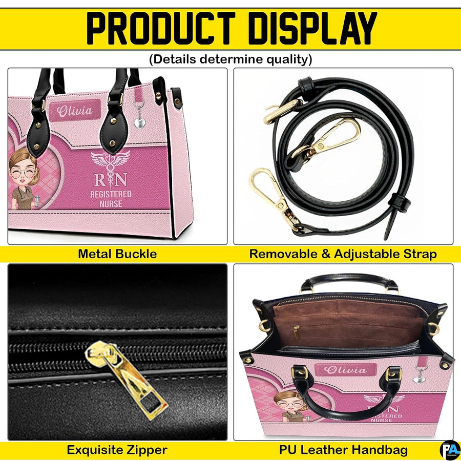 Four-panel showcase illustrating hardware attachments, zipper, and open layout.