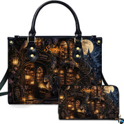 Bookstore Leather Bag, Book Purse for Book Lovers, Shoulder Bag