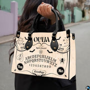 Personalized Board Black Cream Top-Handle Bag for Halloween Accessory
