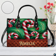 Front perspective of the festive accessory placed on a light surface with floral background accents.